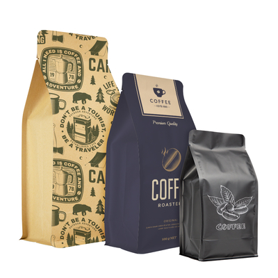 Factory Direct Sales Good Quality Beans With Valve Bulk Coffee Stand up Pouches Bags Plastic Packaging Custom Coffee Bags