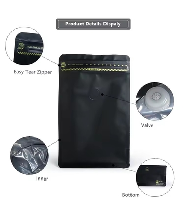 Factory Direct Sales Good Quality Beans With Valve Bulk Coffee Stand up Pouches Bags Plastic Packaging Custom Coffee Bags