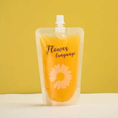 Custom Printed Jelly Juice Liquor Water Drink Standing Mini Die Cut Liquid Refill Package Plastic Bag Stand up Pouch Spout Pouch