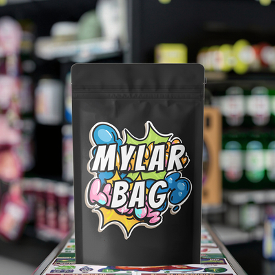 Best Selling Custom Printed Stand up Pouch in Stock Irregular Shape Smell Proof PE Plastic Packaging Die Cut Mylar Bags