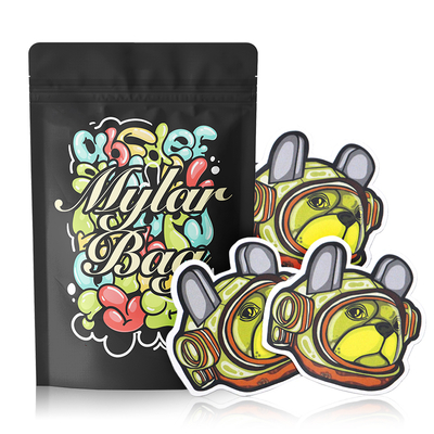 Adequate Stock Custom Mylar Bag Smell Proof Sealable Stand up Pouches High Tolerance Mylar Bags Custom Printed