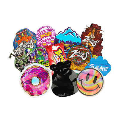 Soft Touch 1G 3.5G Unique Special Candy Aluminum Plastic Smell Proof Custom Die Cut Mylar Bags
