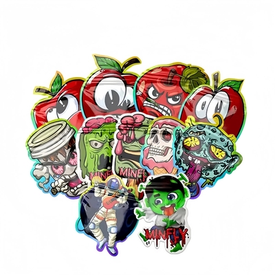 Soft Touch 3.5G 7G Unique Special Smell Proof Custom Shape Eco Friendly Aluminum Plastic Candy Food Packaging Mylar Bags