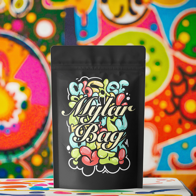 Flash Deal Custom Printed Mylar Bags Irregular Shape Smell Proof PE Plastic Zipper Bag Holographic Die Cut Mylar Bags