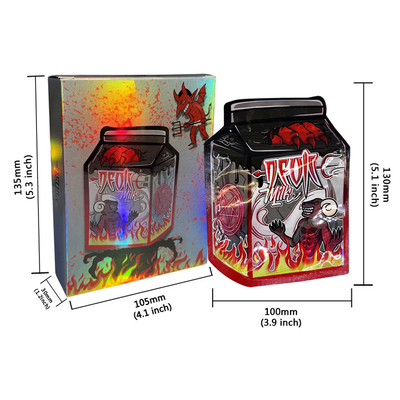 BSCI Factory Customizable Top Quality Edible Shape Smell Proof Sealable Die Cut Custom Mylar Bags