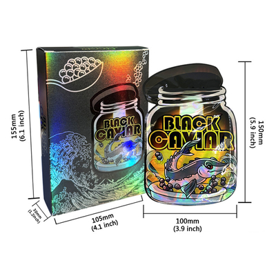 Manufacturer Direct Sale in Stock Good Quality Smell Proof Candy Gift Bags Plastic Packaging Custom Mylar Bags With Box