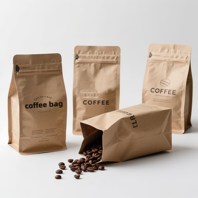 Wholesale Coffee Bags, Resealable, Customized Stand-Up Pouch for Coffee Packaging