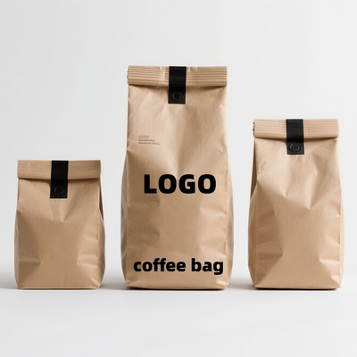 Custom Printed Coffee Bags with Zipper, Stand-Up Pouch, High Barrier Protection for Coffee Beans