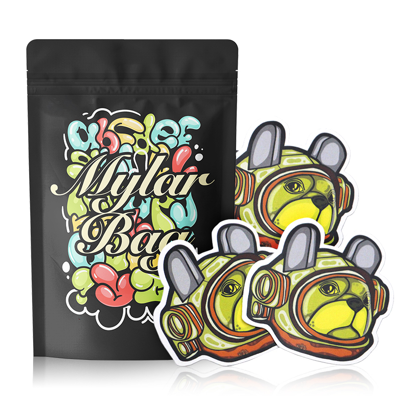 Adequate Stock Custom Mylar Bag Smell Proof Sealable Stand up Pouches High Tolerance Mylar Bags Custom Printed